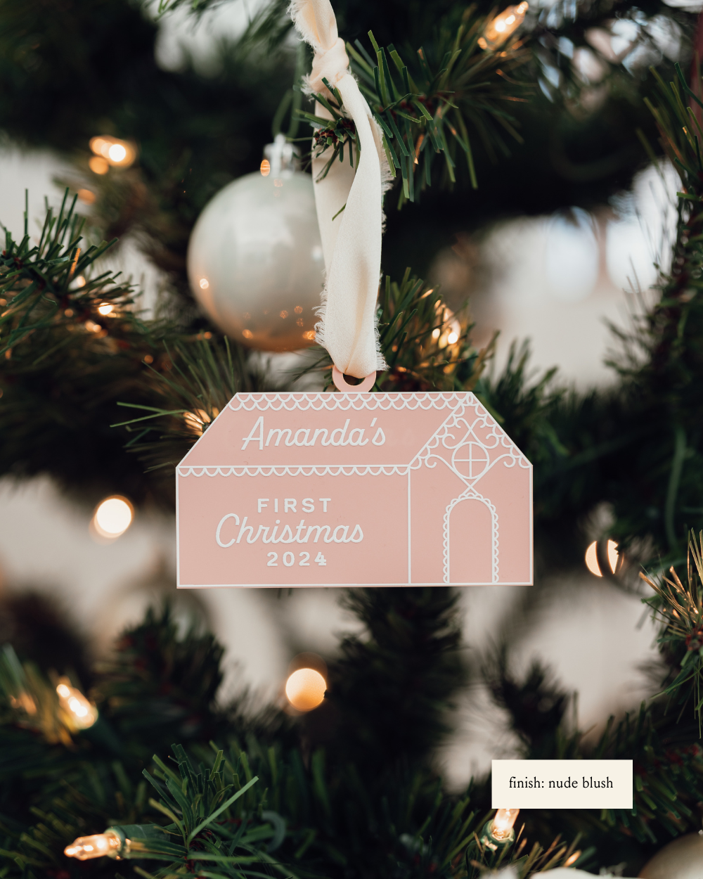 Personalized Baby’s First Christmas Gingerbread House Ornament