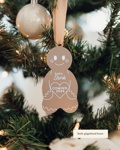 Personalized Gingerbread Mom-To-Be Ornament