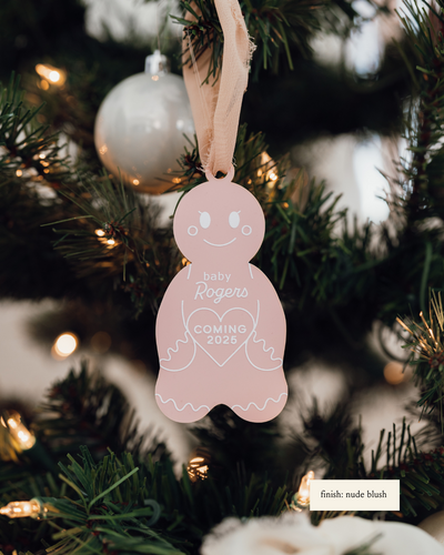 Personalized Gingerbread Mom-To-Be Ornament